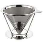 Portable SUS304 Cone Filter Drip Coffee Maker / Coffee Filter Brewer