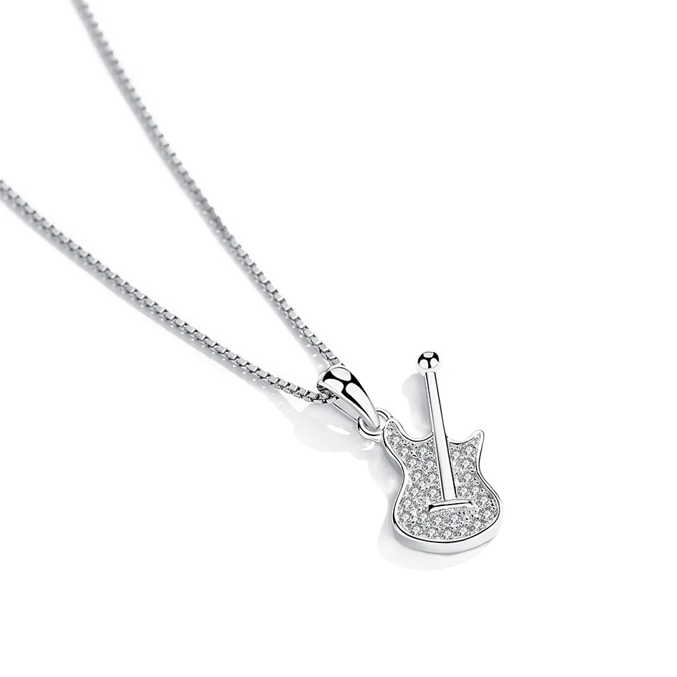 Original Design 925 Sterling Silver Necklace CZ Guitar Pendant Necklace Fit Fashion Women Party Wearing
Original Design 925 Sterling Silver Necklace CZ Guitar Pendant Necklace Fit Fashion Women Party Wearing