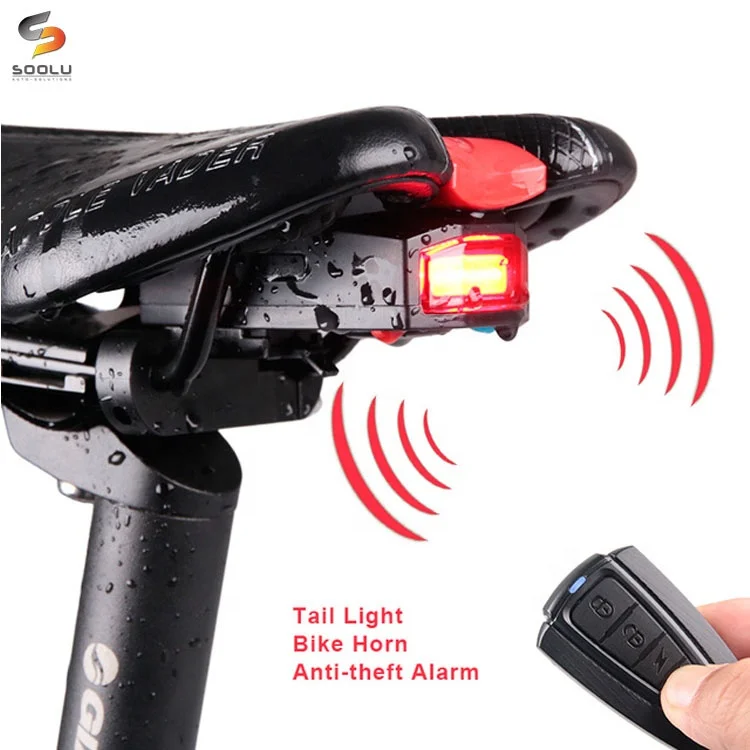 Bicycle Rear Light + Anti-theft Alarm USB Charge Wireless Remote Control LED Tail Lamp
Bicycle Rear Light + Anti-theft Alarm USB Charge Wireless Remote Control LED Tail Lamp