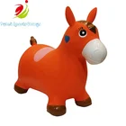 Children Garden Toys Inflatable Horse Ride on Bouncy Hopper Animal Jump Lovely for Kids