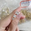 stock princess cut diamond stud earrings