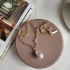 18k gold plated hand chain heavy baroque pearl necklaces