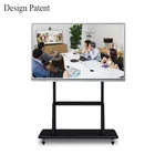 Movable 55 inch Touch Screen All in one PC Interactive Whiteboard LCD TV Computer for School Classroom Education