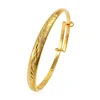 51469 xuping costume jewelry copper alloy gold plated adjustable baby bangle