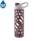 Hy3 glass cold sport water bottle convenient carrying