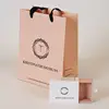 Hot sale OBM Jewelry package set gift box with shopping bag sweet pink drawer box with ribbon