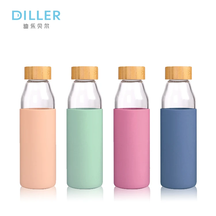 Custom wood wooden bamboo lid silicone sleeve glass water bottle with silicone sleeve
Custom wood wooden bamboo lid silicone sleeve glass water bottle with silicone sleeve