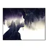 Beautiful girl tree oil painting with frame digital paint