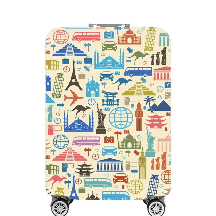 Travelsky Custom traveling accessories elastic suitcase protector luggage cover spandex
Travelsky Custom traveling accessories elastic suitcase protector luggage cover spandex