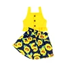 2 pcs baby girl spring outfits straps top with buttons casual kids summer clothing sets girl clothes 3 years shorts set
