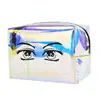 custom logo Cosmetic Bags PVC Clear Laser Small Makeup Bag for Women Transparent Purse Waterproof Jewelry Beauty Storage Bag