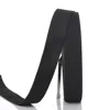 25mm Black Sewing Knitted Elastic Band for Undergarments and Sportswear