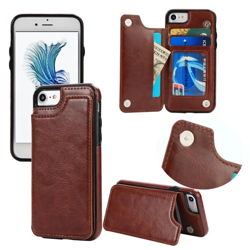 Retro PU Flip Wallet Leather Case for iPhone 12 Pro Max 11 X 6 6s 7 8 Plus XS Multi Card Holders Phone Cases
Retro PU Flip Wallet Leather Case for iPhone 12 Pro Max 11 X 6 6s 7 8 Plus XS Multi Card Holders Phone Cases