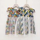 fashionable summer kid flower child clothes baby girl dress