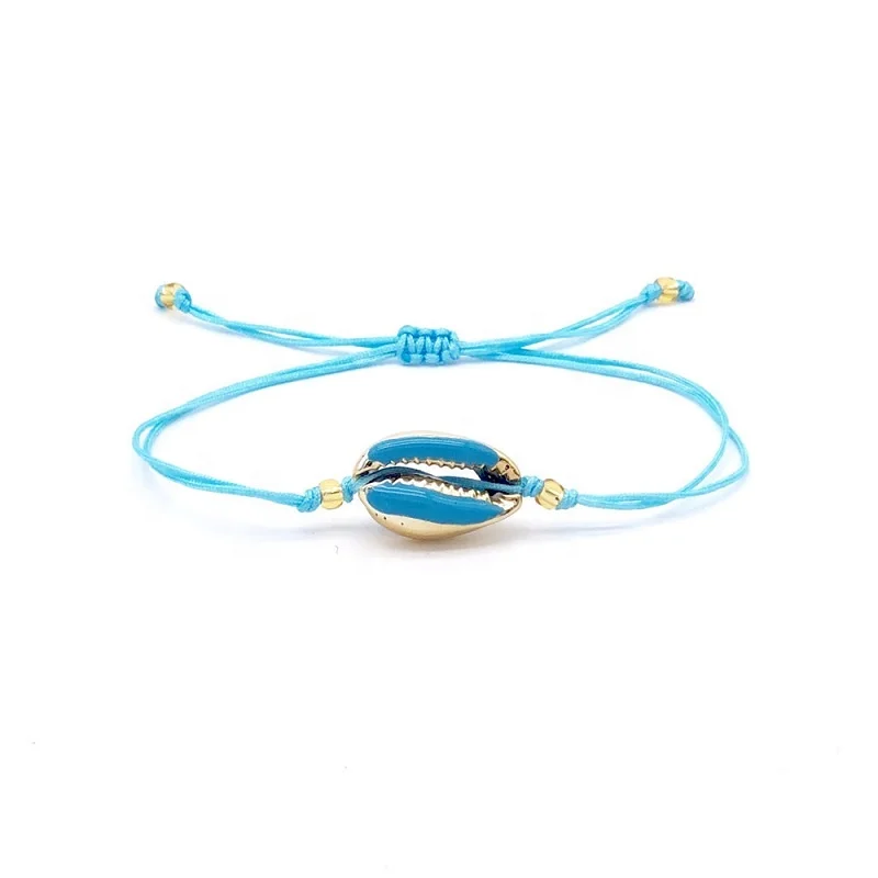 blue color crab shell bracelet shell with cord braided bracelets, White/orange/red/pink/blue
blue color crab shell bracelet shell with cord braided bracelets, White/orange/red/pink/blue