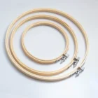 natural mini bamboo embroidery hoops wooden cross stitch frame