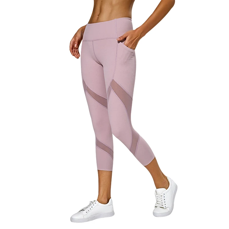 Women High Waist Stretch Mesh Yoga Pants With Pocket Tights Running Fitness Nude Yoga Capri Pants Women
Women High Waist Stretch Mesh Yoga Pants With Pocket Tights Running Fitness Nude Yoga Capri Pants Women
