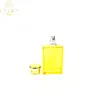 Luxury empty cosmetic glass perfume bottle 30ml 50ml 100ml colored yellow perfume glass atomizer spray bottle for perfume