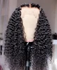China Wholesale vendors Bleached knots invisible Tight Curls virgin human hair Middle Part 360 Lace Frontal Wig With baby hair
