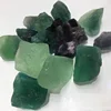 Wholesale natural Green Fluorite tumbled healing chlorophane rough stones