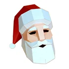 3D Santa Claus Costume Cosplay DIY Paper Craft Model Mask Christmas Halloween Prom Party Gift