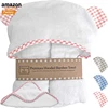 Amazon High Profit Baby Products Factory Low MOQ Customization Animal 100% Organic Bamboo Baby Hooded Blanket