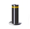 ZT Automatic retractable hydraulic stainless steel security bollard with LED light 219mm cylinder for vehicle access control