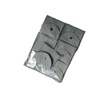 customized pvc packing envelop suede jewelry pouches with a button with logo