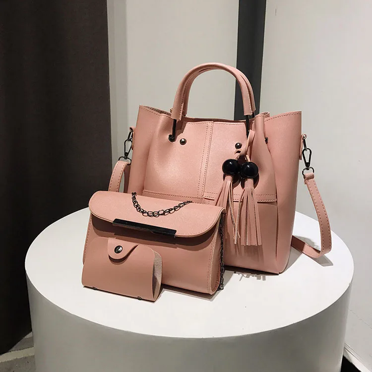 New Set Bag 3 Pcs Fashion Women Shoulder Messenger Bag Tassel Handbag Four Bucket Bucket Bag, 8colors
New Set Bag 3 Pcs Fashion Women Shoulder Messenger Bag Tassel Handbag Four Bucket Bucket Bag, 8colors