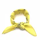 Ladies hair accessories custom yellow multifunction paisley bandana