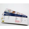 High quality printing airline thermal blank boarding pass paper and ticket raw material