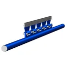 Flexible Roller Conveyor Cleaning System For Material Transfer