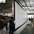 projector video for advertising of Fast fold screen with 3D silver screen fabric