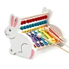 Children's Educational Toys Preschool Computing Rack Bunny Beads Octave Knock Piano Wooden Hand Knocking Xylophone