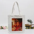 Customized White Top Level Exquisite Opera Cotton Shoulder Bag