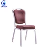 Wholesale Hotel Aluminum Stackable Purple Banquet Chairs