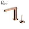 PVD Gold Single Handle 2 Hole Brass Basin Tap Faucet Torneiras De Banheiro