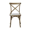 Hampton Furniture Dining Room Furniture Oak Wood Linen Cross Back Chair Cushion
