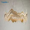 Classic light egyptian crystal chandelier stair light