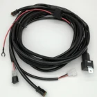 Dual control 180W led work light led driving light wiring harness with DT connector AWG 14# copper cable 3M