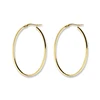 Jewelry factory direct 925 Sterling Silver gold plated Circle big Hoop Earrings