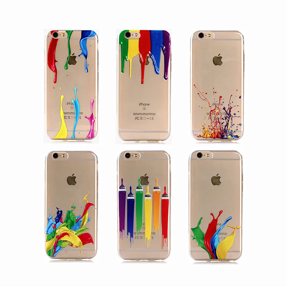 Flowing paint pattern Clear Soft TPU Mobile Phone Case Cover For iPhone 6 7 8 plus
Flowing paint pattern Clear Soft TPU Mobile Phone Case Cover For iPhone 6 7 8 plus