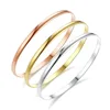 High Quality 4 Colors D Shape Titanium Steel Horseshoe Designs Personalized Cuff Bracelet Bangle for Men Women
