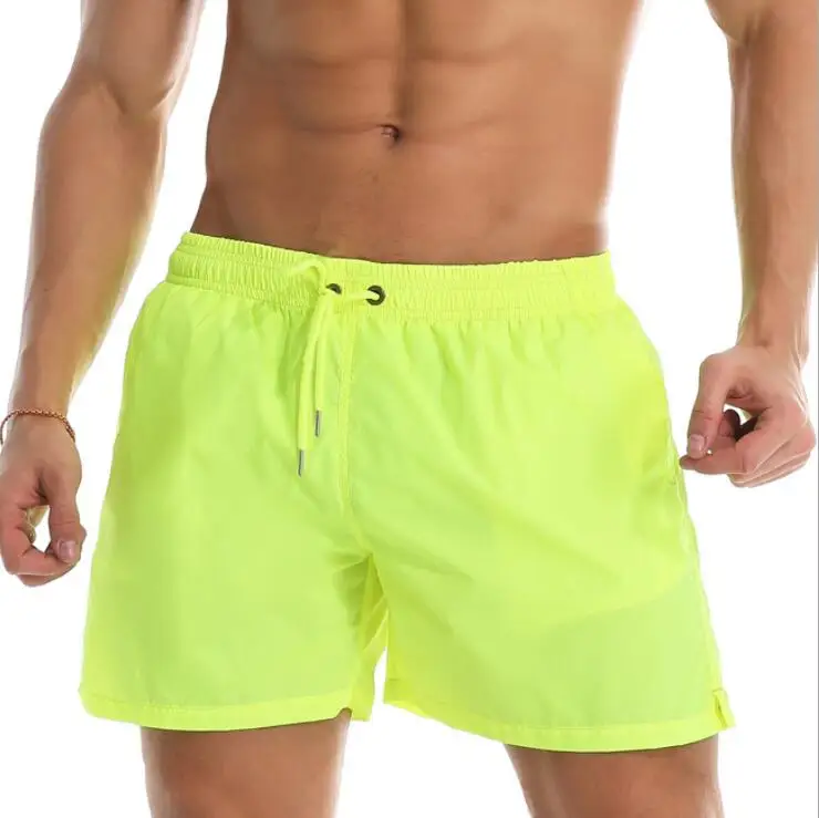 mens solid color swim trunks