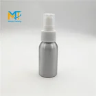 Hot sale 40ml aluminum bottle with sprayer and white cap