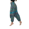 Wholesale printed India rayon women elastic waist harem pants