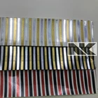 P237 Glossy striped patent leather PU artificial leather for bags and shoes