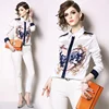 2019 Summer New Fashion Wholesale Tops Women Long Sleeve printing Casual stylish Blouse