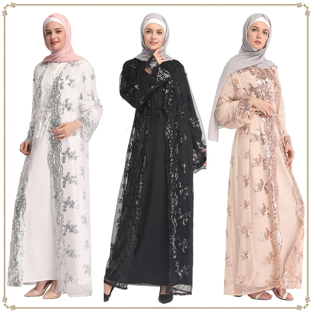 2019 Muslim Dress Abaya Women Lace Wear Sequins Abaya Dubai Islamic abaya, As pictures
2019 Muslim Dress Abaya Women Lace Wear Sequins Abaya Dubai Islamic abaya, As pictures