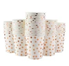 china custom printed gold foil disposable hot coffee paper cup for party wedding